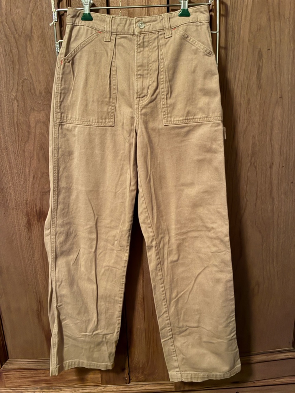 H&M Wide Leg Utility Pants in Tan